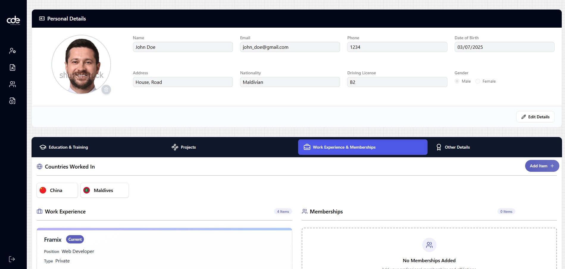 CV Generator Platform